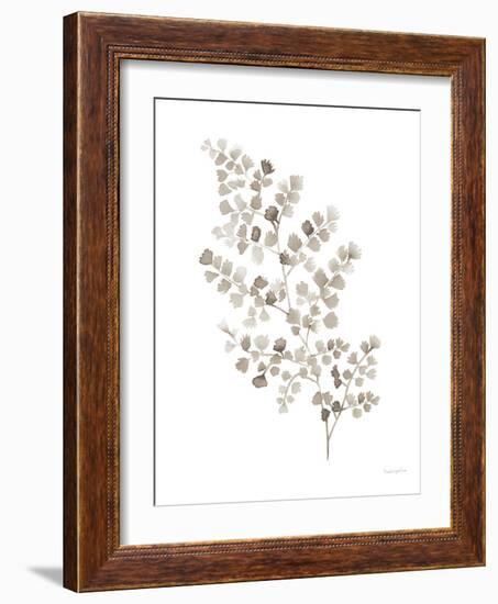 Maidenhair Fern Khaki-Mercedes Lopez Charro-Framed Art Print