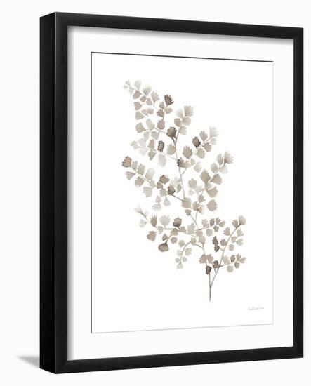 Maidenhair Fern Khaki-Mercedes Lopez Charro-Framed Art Print