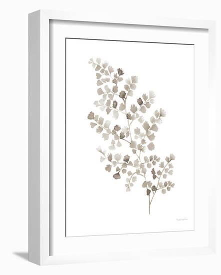 Maidenhair Fern Khaki-Mercedes Lopez Charro-Framed Art Print