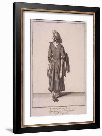 Maids Any Cunny Skins, Cries of London, 1688-Marcellus Laroon-Framed Premium Giclee Print