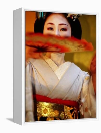 Maiko Dancer, Kyoto, Japan-Frank Carter-Framed Premier Image Canvas