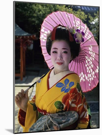 Maiko Girl, Kyoto, Japan-null-Mounted Photographic Print