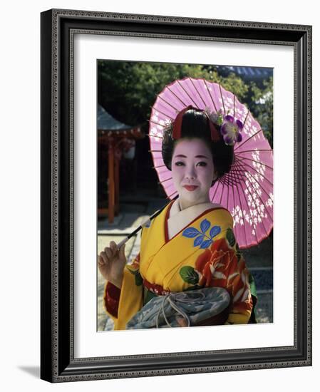 Maiko Girl, Kyoto, Japan-null-Framed Photographic Print