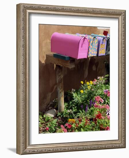 Mail Boxes, Santa Fe, New Mexico, United States of America, North America-Westwater Nedra-Framed Photographic Print