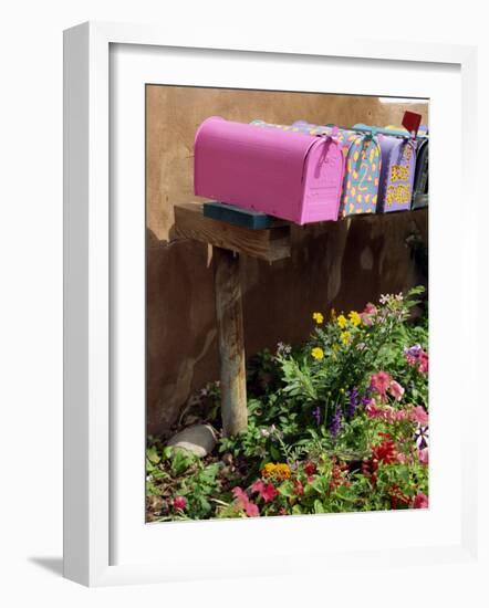Mail Boxes, Santa Fe, New Mexico, United States of America, North America-Westwater Nedra-Framed Photographic Print
