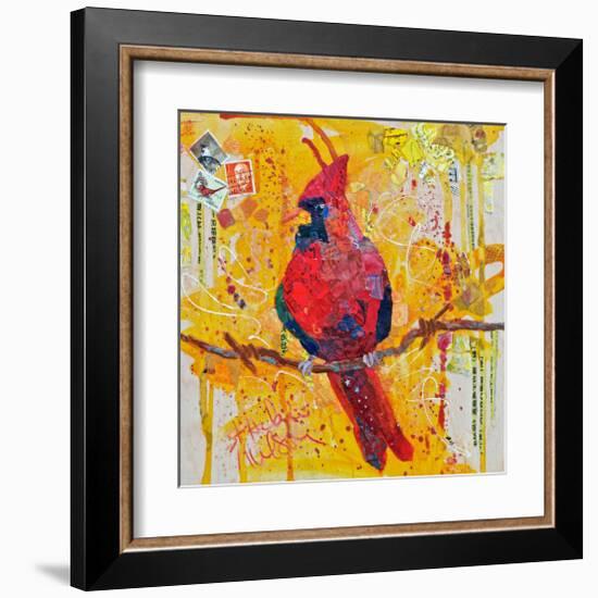 Mail Cardinal-null-Framed Art Print