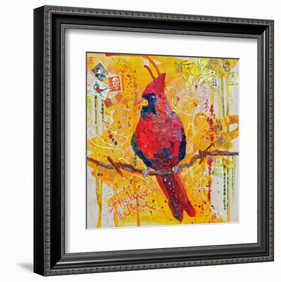 Mail Cardinal-null-Framed Art Print