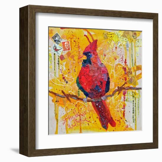 Mail Cardinal-null-Framed Art Print