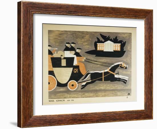 Mail Coach A.D. 1784-John Armstrong-Framed Art Print