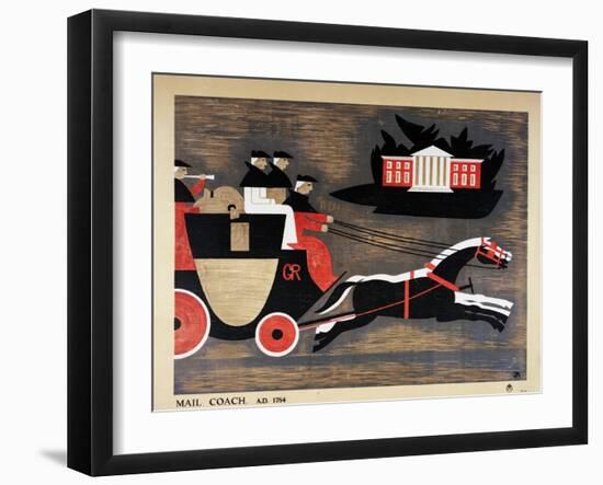 Mail Coach A.D. 1784-John Armstrong-Framed Art Print