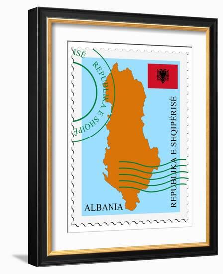 Mail To/From Albania-Perysty-Framed Art Print