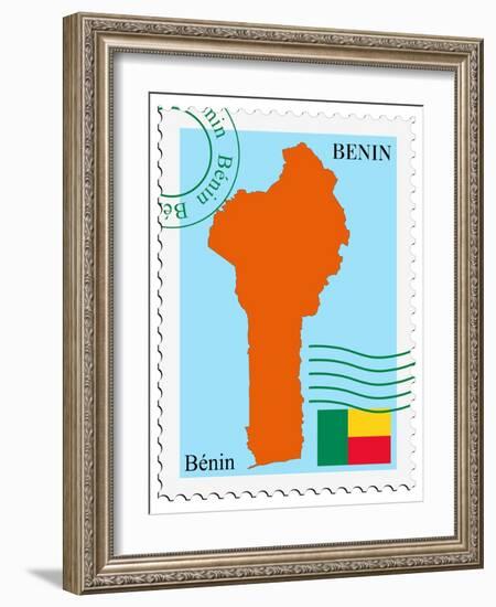 Mail To-From Benin-Perysty-Framed Art Print