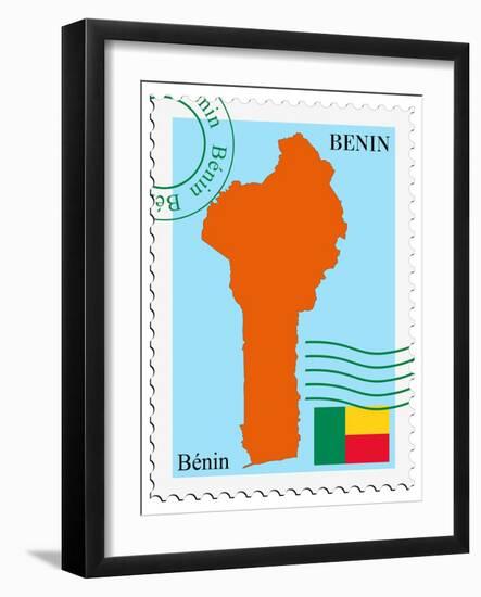 Mail To-From Benin-Perysty-Framed Art Print