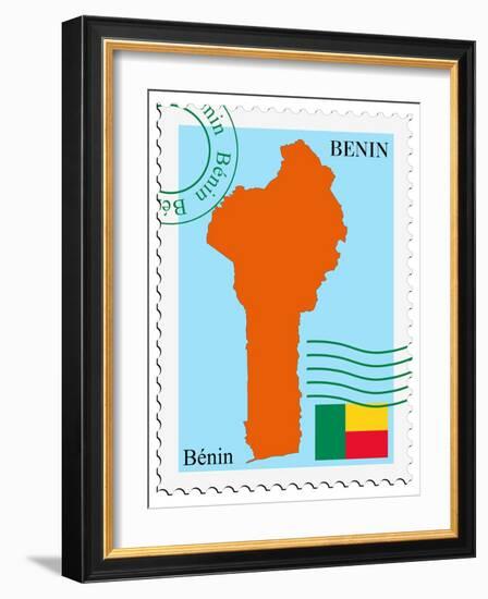 Mail To-From Benin-Perysty-Framed Art Print