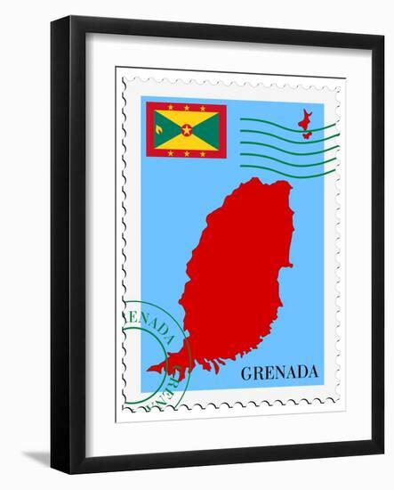 Mail To-From Grenada-Perysty-Framed Premium Giclee Print