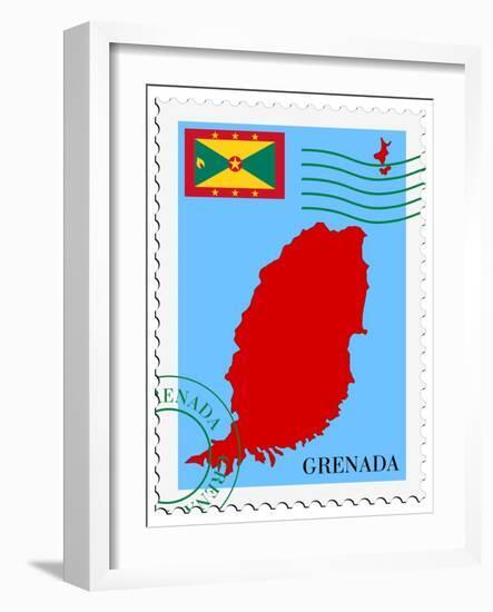 Mail To-From Grenada-Perysty-Framed Premium Giclee Print