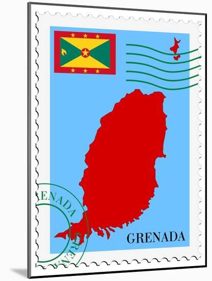 Mail To-From Grenada-Perysty-Mounted Art Print