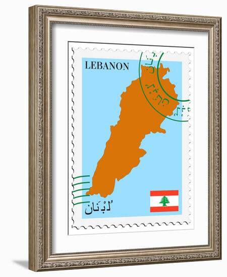Mail To-From Lebanon-Perysty-Framed Art Print