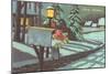 Mailbox with Presents-null-Mounted Art Print
