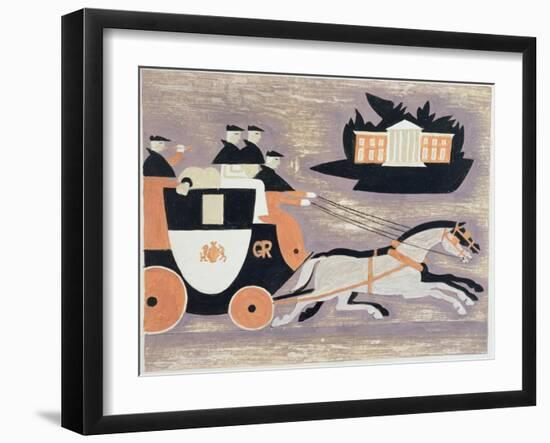 Mailcoach, Ad 1784, 1935-John Armstrong-Framed Giclee Print