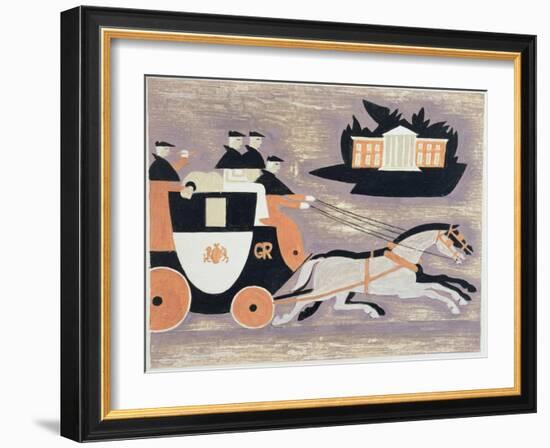 Mailcoach, Ad 1784, 1935-John Armstrong-Framed Giclee Print