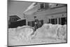 Mailman making Deliveries after a Heavy Snowfall, Vermont, 1940-Marion Post Wolcott-Mounted Photographic Print