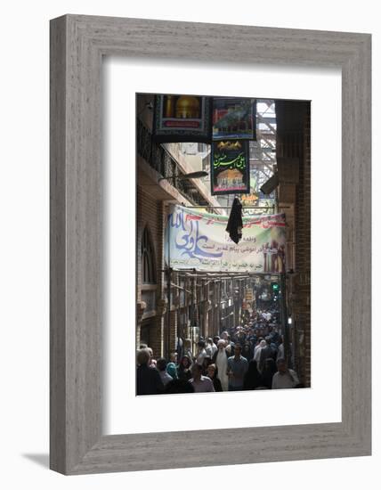 Main Alley, Tehran Bazar, Iran, Western Asia-Eitan Simanor-Framed Photographic Print