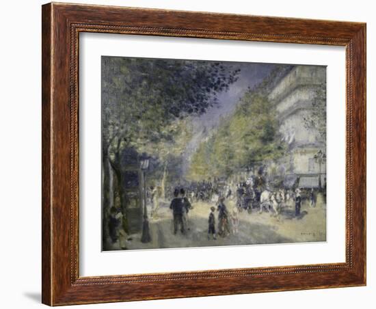 Main Boulevard-Pierre-Auguste Renoir-Framed Giclee Print