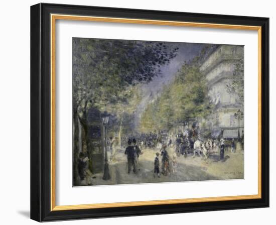 Main Boulevard-Pierre-Auguste Renoir-Framed Giclee Print