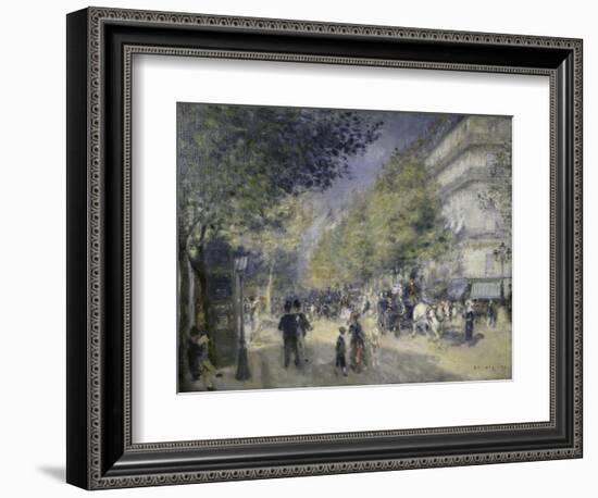 Main Boulevard-Pierre-Auguste Renoir-Framed Giclee Print