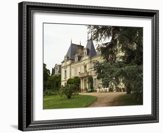 Main Building and Garden of Domaine Du Closel Chateau Des Vaults, France-Per Karlsson-Framed Photographic Print