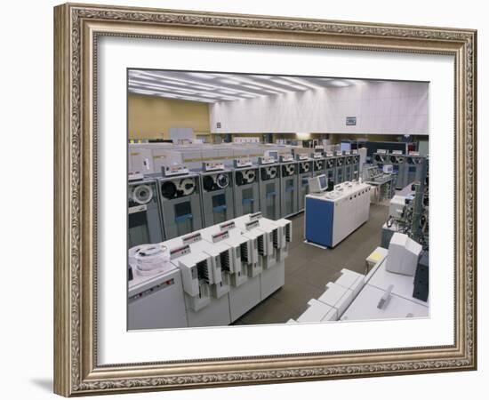 Main Computer At CERN-David Parker-Framed Photographic Print