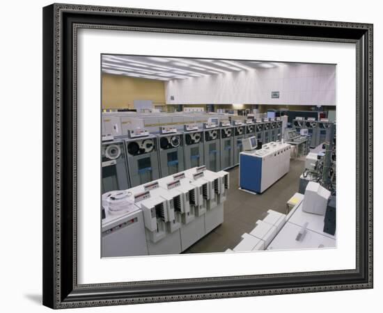 Main Computer At CERN-David Parker-Framed Photographic Print