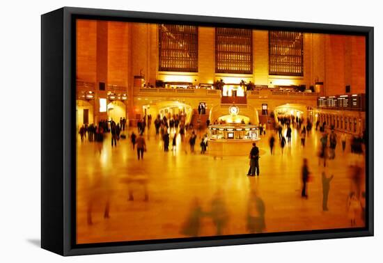 Main Concours in Grand Central Terminal, Manhattan, New York Cit-Sabine Jacobs-Framed Premier Image Canvas