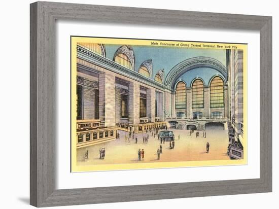 Main Concourse, Grand Central Station-null-Framed Art Print