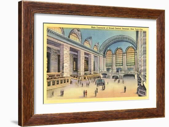 Main Concourse, Grand Central Station-null-Framed Art Print