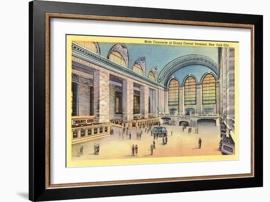 Main Concourse, Grand Central Station-null-Framed Art Print