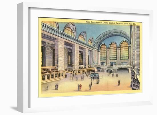 Main Concourse, Grand Central Station-null-Framed Art Print