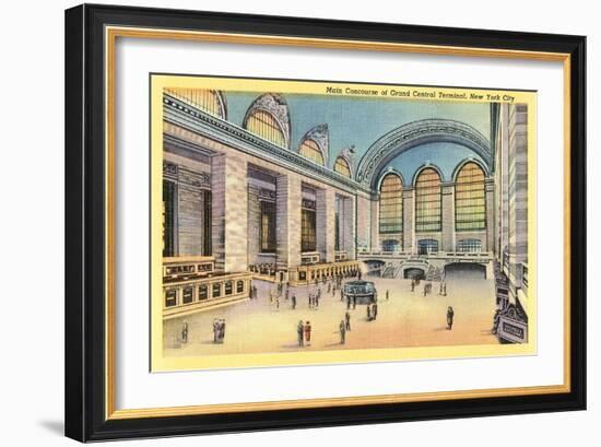 Main Concourse, Grand Central Station-null-Framed Art Print