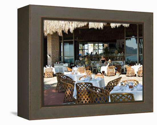 Main Dining Room of the El Cid El Moro Hotel, Mazatlan, Mexico-Charles Sleicher-Framed Premier Image Canvas