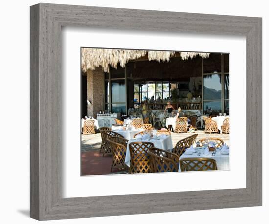 Main Dining Room of the El Cid El Moro Hotel, Mazatlan, Mexico-Charles Sleicher-Framed Photographic Print