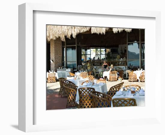 Main Dining Room of the El Cid El Moro Hotel, Mazatlan, Mexico-Charles Sleicher-Framed Photographic Print