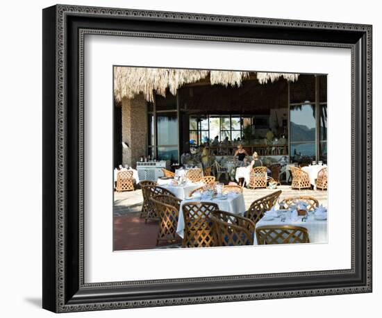 Main Dining Room of the El Cid El Moro Hotel, Mazatlan, Mexico-Charles Sleicher-Framed Photographic Print