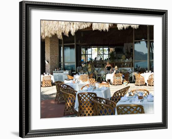 Main Dining Room of the El Cid El Moro Hotel, Mazatlan, Mexico-Charles Sleicher-Framed Photographic Print