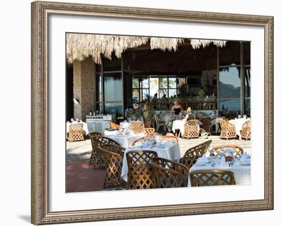 Main Dining Room of the El Cid El Moro Hotel, Mazatlan, Mexico-Charles Sleicher-Framed Photographic Print