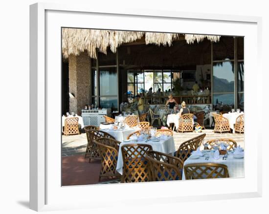 Main Dining Room of the El Cid El Moro Hotel, Mazatlan, Mexico-Charles Sleicher-Framed Photographic Print