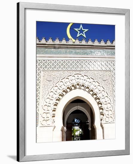 Main Door of the Paris Great Mosque, Paris, France, Europe-null-Framed Photographic Print