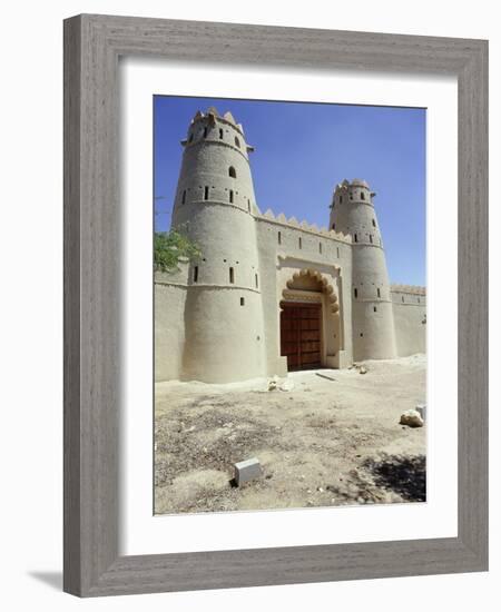 Main entrance , al-'Ain fort, flanked by two towers-Werner Forman-Framed Giclee Print