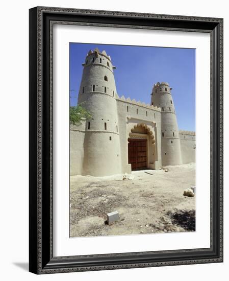 Main entrance , al-'Ain fort, flanked by two towers-Werner Forman-Framed Giclee Print