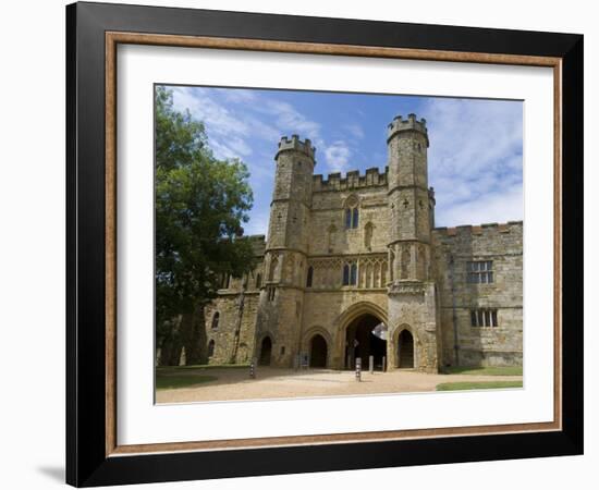 Main Entrance and Gatehouse, Battle Abbey, Battle, Sussex, England, United Kingdom, Europe-Ethel Davies-Framed Photographic Print